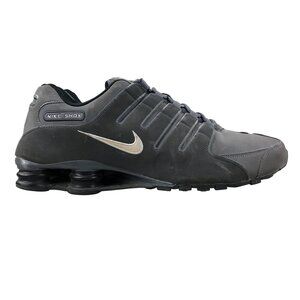 Nike Men's Size 13 Shox NZ Dark Grey Metallic Iron Ore Shoes Sneakers 378341-059